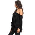 thumbnail image 4 of Women Renaissance Off Shoulder Top Costumes Blouse Boho Peasant Shirt, 4 of 5