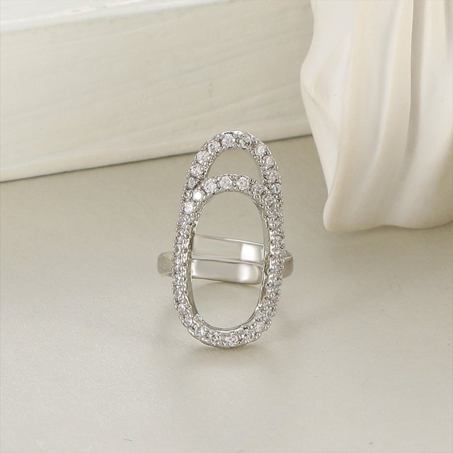 Baohd Fashionable Copper Ring Timeless Addition To Jewelry Box Rings For Women Ring For Women Luxury 04silveryKY1738