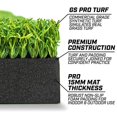 thumbnail image 3 of GoSports Golf Hitting Mat - PRO 5x4 Artificial Turf Mat for Indoor/Outdoor Practice - Includes 3 Rubber Tees, Green, 3 of 5