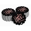 thumbnail image 2 of Inkdotpot Rose Gold Foil Paper Hang Tags Let Love Sparkle Wedding Favor Tags 50 Piece, 2 of 6