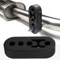 thumbnail image 4 of 2Pcs Exhaust Hangers  Rear Exhaust Repair Hanger 4 Holes 12mm Car Exhaust Mount Brackets High Density Rubber Muffler Hanger for Protecting Car Exhaust System (Black), 4 of 8