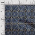 thumbnail image 2 of oneOone Cotton Cambric Blue Fabric Geometric Fair Isle Pattern Sewing Craft Projects Fabric Prints By Yard 56 Inch Wide, 2 of 4