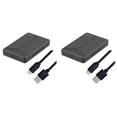 thumbnail image 1 of 2X USB 3.1 Mobile Box 2.5 Inch SATA Box SSD Enclosure Support 15mm Hard Drive for Computer Notebook, 1 of 9