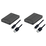 2X USB 3.1 Mobile Box 2.5 Inch SATA Box SSD Enclosure Support 15mm Hard Drive for Computer Notebook