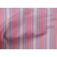 thumbnail image 3 of oneOone Coton Biologique Voile Tissu Imprimé à Rayures Multicolores 1 Yard 42 Inch Wide, 3 of 3