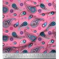 thumbnail image 1 of Soimoi Cotton Poplin Fabric Artistic Paisley Decor Fabric Printed Yard 56 Inch Wide, 1 of 3