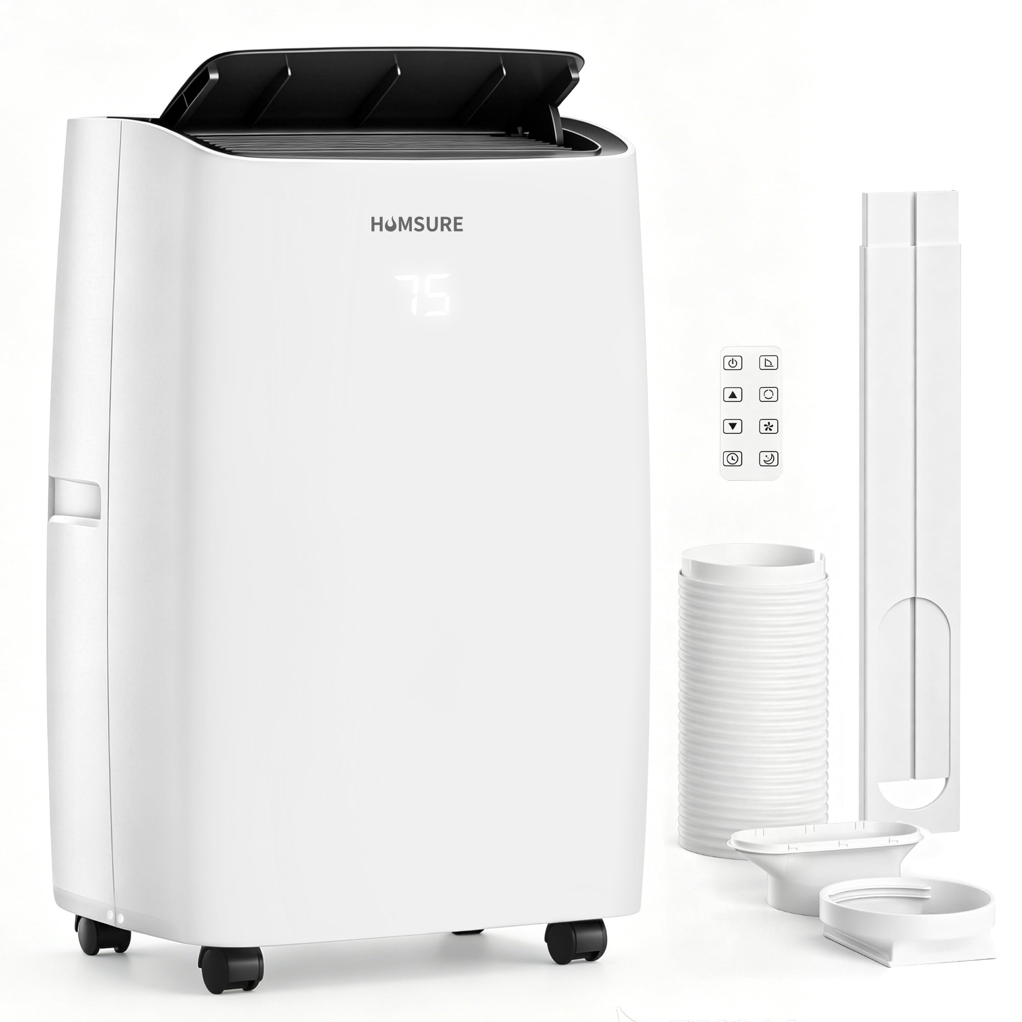 HUMSURE 14000 BTU Portable Air Conditioners 5-IN-1 Room Air Conditioning, Portable AC Unit with Remote Control, Cooling, Dry, Automatic, Sleep Mode