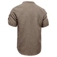 thumbnail image 5 of Kaemgyyd Men's Henley Shirts Stylish Short Sleeve Casual Button Tops Lightweight Solid Color Classic Basic Tee, 5 of 5