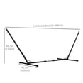 thumbnail image 3 of Outsunny Adjustable Hammock Stand, Black, 3 of 10
