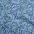 thumbnail image 1 of oneOone Cotton Flex Blue Fabric Tropical Craft Projects Decor Fabric Printed By The Yard 40 Inch Wide, 1 of 5