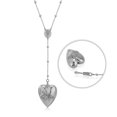 thumbnail image 1 of Lana Del Rey Collier Cœur avec Cuillère LDR Merch Chaîne de Serpents Pendentif Serpent LDR Collier Cœur en Acier Inoxydable - Argent, 1 of 5
