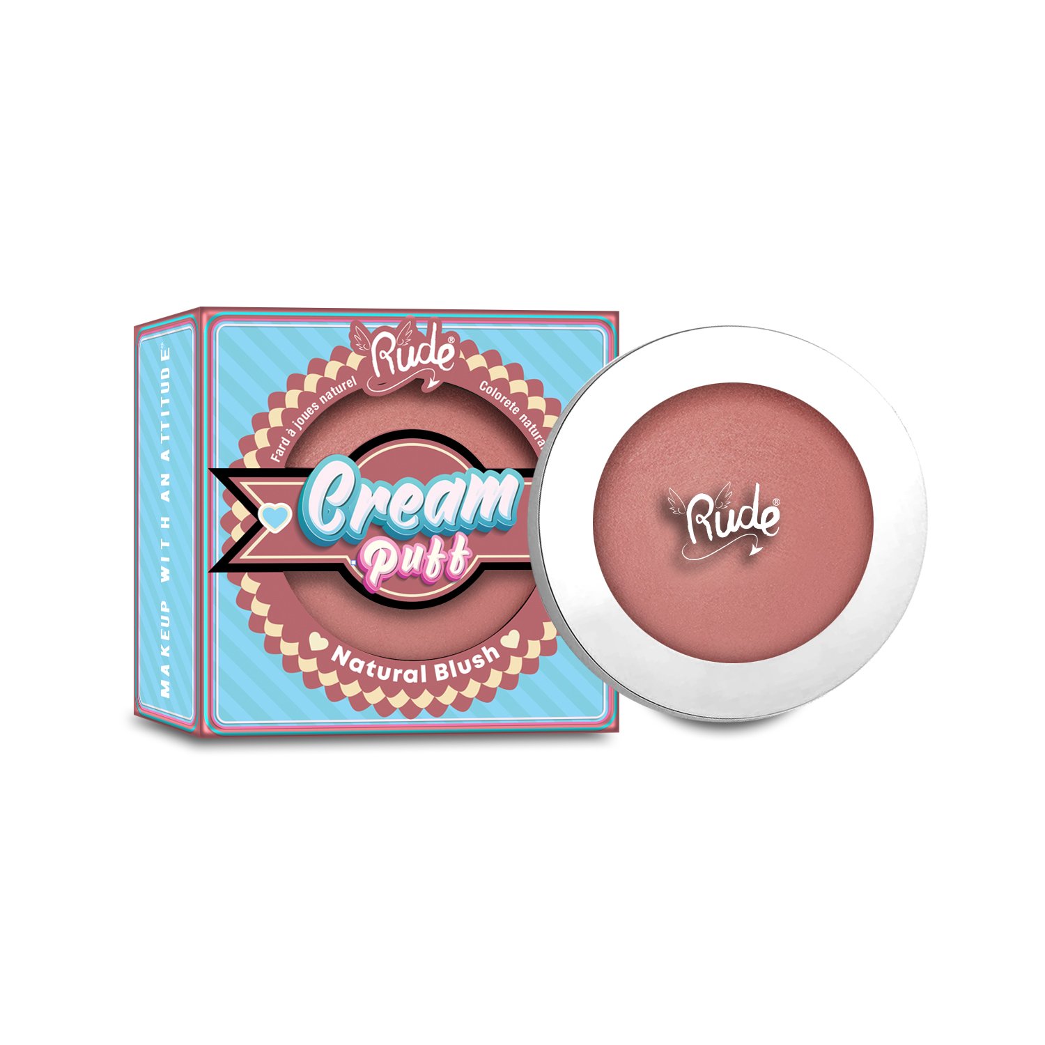 RUDE Crème Puff Naturelle Blush Mochi