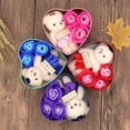 thumbnail image 4 of 1 Set Artificial Soap Rose Flower Bear Doll Valentine Day Gift Box Party Decor, 4 of 8