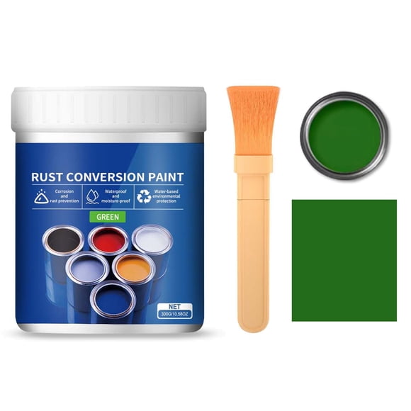 Weather Proof Rust Converter Paint For Metal Water-based Reduce-rust Paint Metal Paint Rust-free Rust-conversion Paint Color Steel Tile Renovations 300g