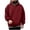 02-Wine, variant on Ecqkame Men's Casual Hoodies Fashion Drop Shoulder Sleeves Pullover Sweatshirts Handsome Lightweight Hoodie With Pockets Pink XL