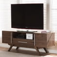 thumbnail image 2 of Bowery Hill 60" TV Stand in Walnut Brown, 2 of 10
