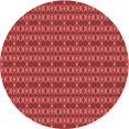 thumbnail image 1 of Ahgly Company Tapis d'Intérieur Ronds Transitionnels Rouges Lavables à la Machine, 5 Pieds Rond, 1 of 7