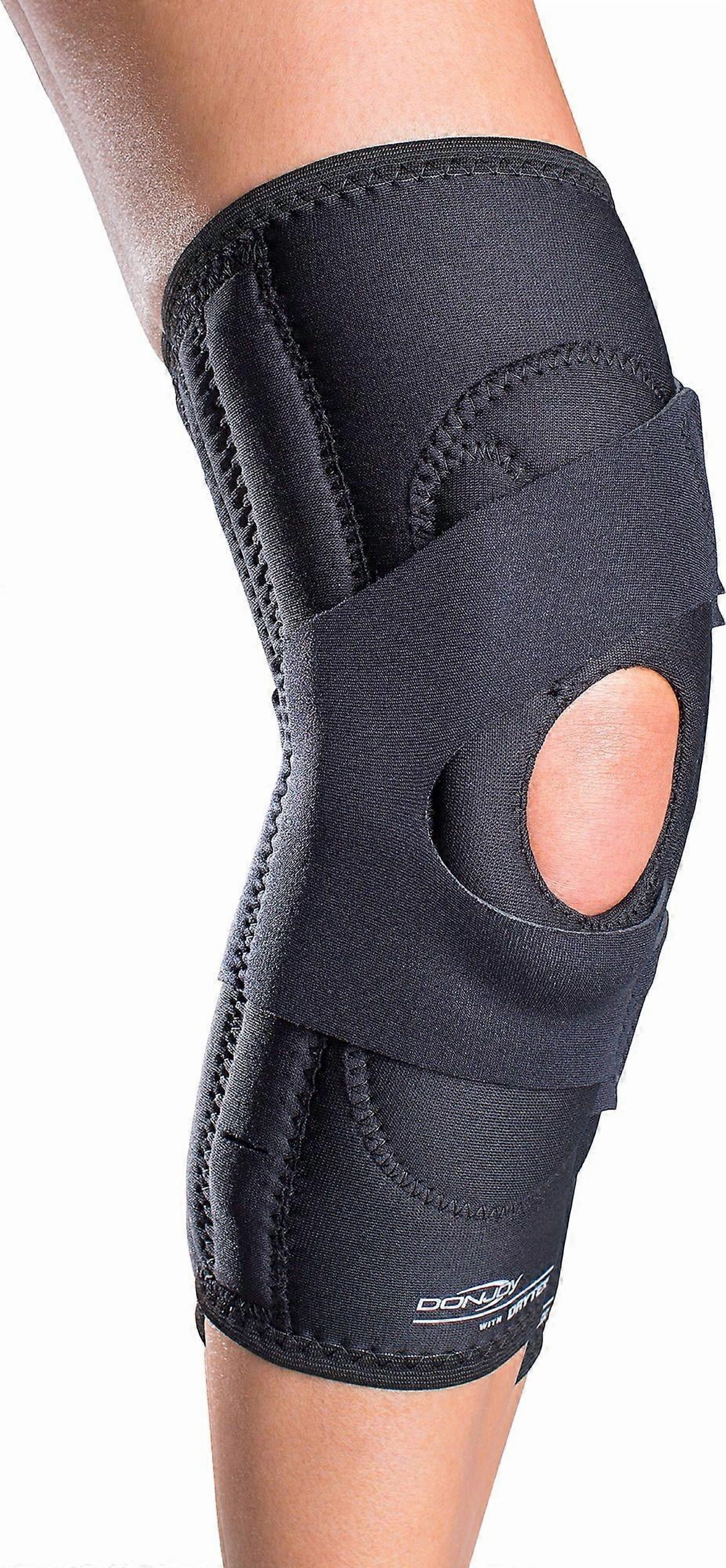 Lateral J Patella Knee Support Brace with Hinge: Neoprene, Right Leg, Small
