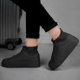 thumbnail image 3 of Reusable Waterproof Shoe Cover Non-Slip Elastic Silicone Overshoe Protector Portable Rain-Proof Cover for Sizes of 26-46 New, 3 of 6