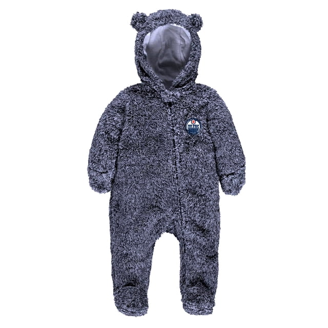 Outerstuff Newborn Edmonton Oilers Colour Game Nap Teddy Fleece Bunting Pram