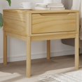 thumbnail image 1 of vidaXL Lamp Table FLORO Wax Brown 55x55x54 cm Solid Wood Pine, 1 of 1