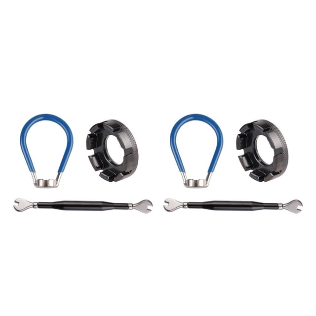 mmirethe Bicycle 8 Way Wrench Key Wheel Rim Spanner Repair Tools Road Bike Hand Tool Kit Accessories for Adjust Bicycles Black 2Set