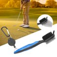 thumbnail image 3 of Golf Club Cleaner Brush Nylon Steel Dual Bristles Cleaning Tool for Golf Accessories, 3 of 7