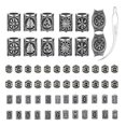 thumbnail image 1 of Xuanheng Beard Beads Rings Hair DIY Jewelry Tube Beard Dreadlock Braid, 1 of 8