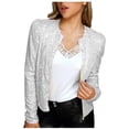 thumbnail image 3 of QIPOPIQ Veste à Paillettes pour Femmes avec Poches Décontractée à Manches Longues Fermeture Éclair devant Bomber de Fête Blazer P-2TG Liquidation, 3 of 8