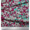 thumbnail image 2 of Soimoi polyester Crepe Fabric Two Tone With Grey Camouflage Printed Fabric 1 Yard 52 Inch Wide, 2 of 3