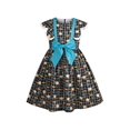 thumbnail image 1 of Girls Dress Plaid Flower Butterfly Bow Tie Vintage Ruffle Sleeveless 4 Years, 1 of 6