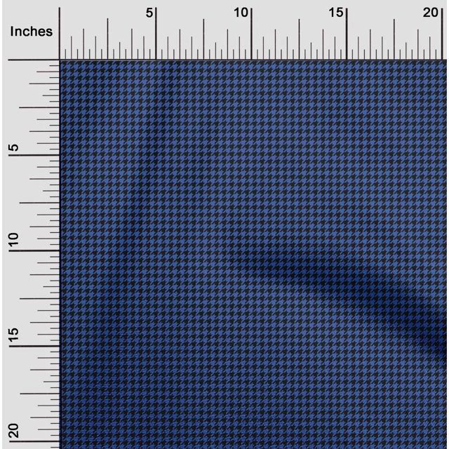 oneOone Georgette Viscose Fabric Houndstooth Geometric Print Sewing Fabric BTY 42 Inch Wide