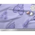 thumbnail image 2 of Soimoi Poly Georgette Tissu Feuilles & Paisley Bloc Tissu Imprimé 1 Yard 42 Inch Wide, 2 of 3