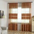 thumbnail image 1 of Limited Time Violete Leaves Sheer Curtain Window Voile Drape Valance 1 Panel Fabric, 1 of 5
