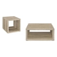 thumbnail image 1 of Frisco Ensemble de Table Basse et d'Appoint 2 Pcs Pin Vieilli, 1 of 15