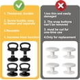 thumbnail image 3 of 4Pcs Reuseable Replacement Buttons for Bogg Bag Strap, Rivets Compatible with Bogg Bag Handles Add Hook Function, 3 of 7