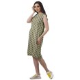 thumbnail image 4 of Moomaya Robe Décontractée en Rayonne Imprimée Longueur Genou pour Femmes Col Bateau Robe Droite, 4 of 4