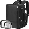 thumbnail image 1 of Sac à Dos de Voyage Extra Grand pour Hommes et Femmes, Approuvé pour Vol, Sac Personnel pour Affaires, Randonnée, Week-End, 40L, 17 Pouces, Sac à Dos Décontracté, Imperméable, Rose, 1 of 9