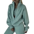 thumbnail image 1 of Kcodviy Ensemble Deux Pièces pour Femmes Robe et Manteau pour Femmes Haut à Manches Longues et Tenues de Noël pour Femmes Ensembles Habillés à Pantalon Long, 1 of 5