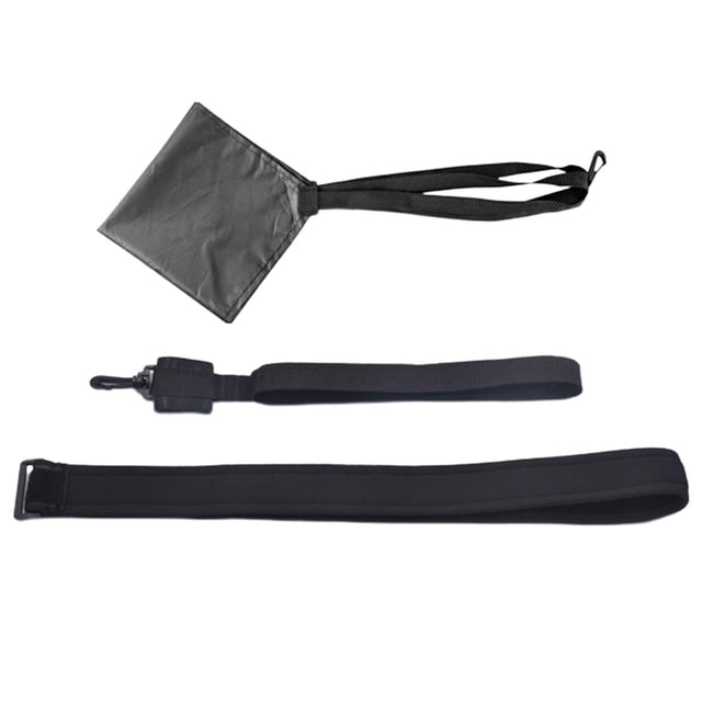 koolsoo Résistance à la Natation Parachute Équipement de Natation Parachute Entraîneur de Natation pour Enfants 40cm Noir