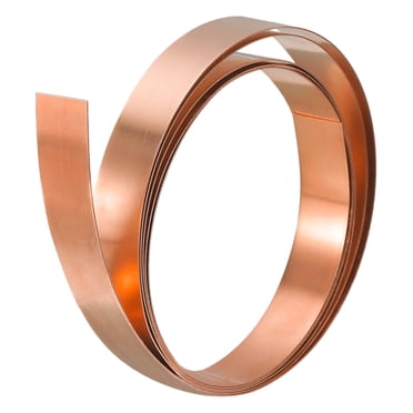 Unique Bargains Copper Sheet Roll, Metal Foil Plate 1000mm x 10mm x 0.5mm, 1 Pack