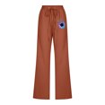 thumbnail image 3 of Birdeem Mode Femmes Décontracté Imprimé Élastique Pantalon Ample Droit Jambe Grand Pantalon Pantalon, 3 of 6