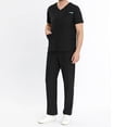 thumbnail image 1 of LSLJS Men Scrubs Set - Men Working Uniform Pocket Short Sleeve Blouse+Long Pants Two-Piece Sets, Mens Scrubs Set Gifts for Men, 1 of 9