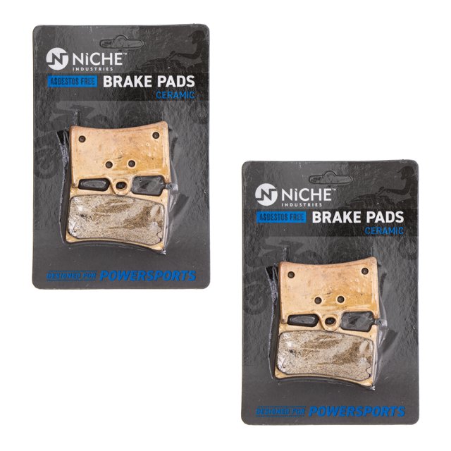 Niche Front Brake Pad Set for Yamaha YZF R6 Ceramic Motorcycle 2 Pack 519-KPA2506D