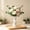 White, variant on Twisted Shape Plastic Vase 1 Piece Terracotta Color, Decor Centerpiece for Living Room Table Shelf Office, Plastic Vases for Dried or Faux Flowers with Sturdy Build, White