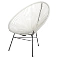 thumbnail image 3 of Costa Lounge Chair, Wire Lounge Chair, Plastic Lounge Chair, Beach Lounge Chair, Indoor-Outdoor Lounge Chair,Acapulco style Rattan,Weather Resistant,Patio Lounge Chair, Oval Lounge Chair - Set 2, 3 of 4