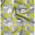 thumbnail image 1 of Soimoi White Moss Georgette Fabric Abstracts Abstract Printed Fabric 1 Yard 42 Inch Wide, 1 of 1