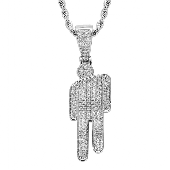 Billie Eilish Women Necklaces Silver Pendant,charms
