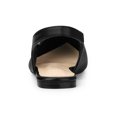 thumbnail image 2 of BLISSFUL STEP Chaussures pour Femmes à Bride Arrière à Bout Pointu Chaussures Plates Noires 6, 2 of 7