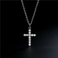 thumbnail image 5 of EcoNesxp Silver Small Medium Large Cross Necklace with Cross Pendant Jesus, 5 of 5